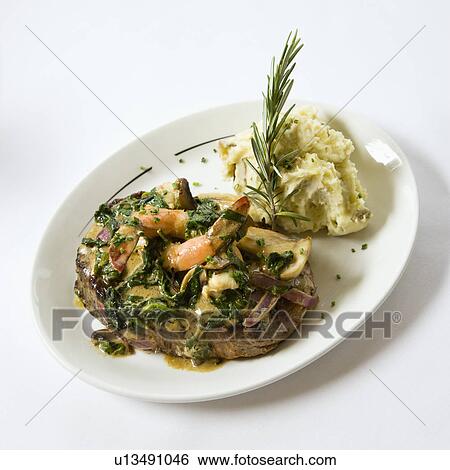 Still life shot of meat entree with mash potatoes. View Large Photo Image Stock Photograph - Still life shot of meat entree with mash potatoes.. Fotosearch