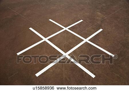 Tic tac toe game on playground concrete. View Large Photo Image Stock Photograph - Tic tac toe game on playground concrete.. Fotosearch