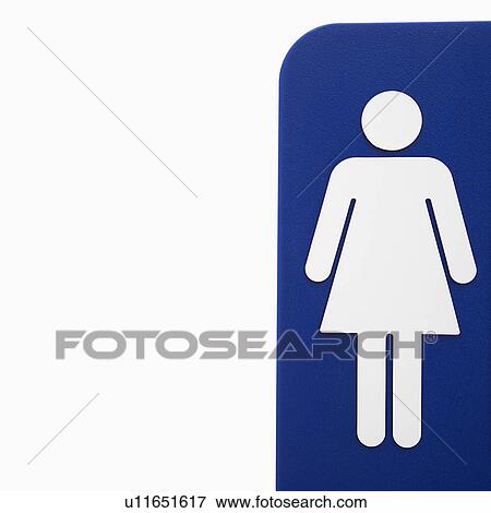 Women restroom sign logo on blue against white background. View Large Photo Image Stock Photo - Women restroom sign logo on blue against white background.. Fotosearch
