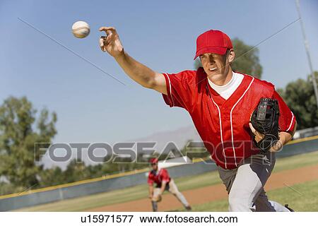 Baseball pitcher on mound View Large Photo Image Stock Photo - Baseball pitcher on mound. Fotosearch