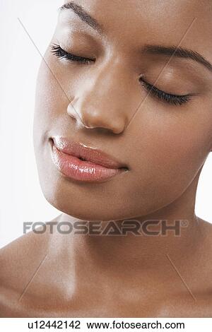 Beautiful Young Woman eyes closed View Large Photo Image Stock Image - Beautiful Young Woman eyes closed. Fotosearch