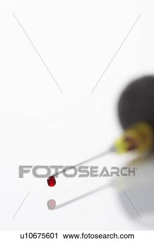 Blood droplet on syringe close-up View Large Photo Image Stock Image - Blood droplet on syringe close-up. Fotosearch