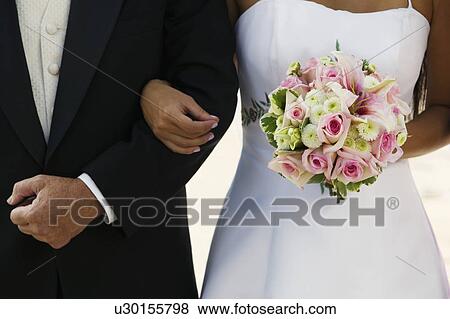 Bride and Father Arm in Arm View Large Photo Image Stock Photo - Bride and Father Arm in Arm. Fotosearch