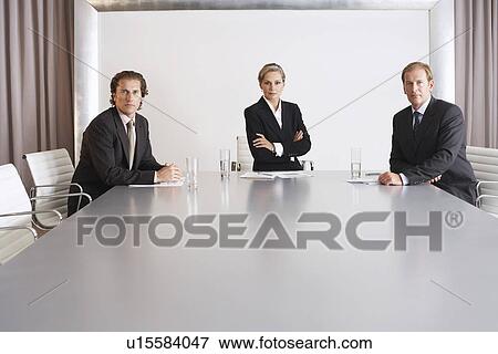 Stock Photo - Business Executive Team in Conference Room. Fotosearch
