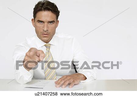 Businessman Pointing Finger View Large Photo Image Stock Photo - Businessman Pointing Finger. Fotosearch
