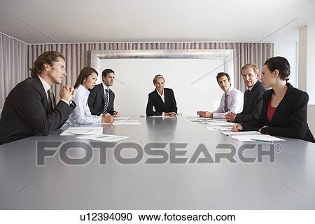Businesspeople in Conference Room During Meeting View Large Photo Image Stock Image - Businesspeople in Conference Room During Meeting. Fotosearch