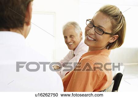 Businesswoman in Meeting View Large Photo Image Stock Image - Businesswoman in Meeting. Fotosearch