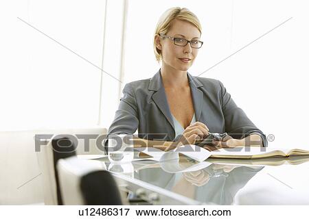 Businesswoman Using PDA View Large Photo Image Stock Photo - Businesswoman Using PDA. Fotosearch