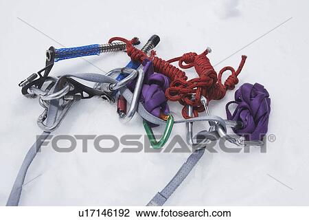 Stock Image - Carbineer on snow. Fotosearch
