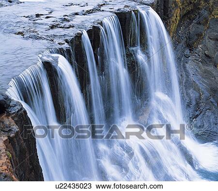Cascade waterfall elevated view View Large Photo Image Stock Image - Cascade waterfall elevated view. Fotosearch