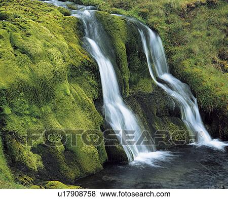 Stock Photo - Cascade waterfall. Fotosearch