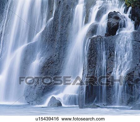 Cascade waterfall View Large Photo Image Stock Photograph - Cascade waterfall. Fotosearch