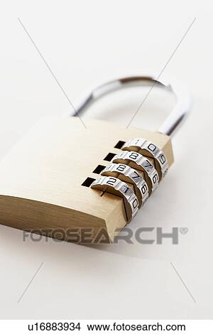 Picture - Combination padlock. Fotosearch