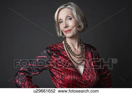 Stock Image - Confident Mature Woman. Fotosearch