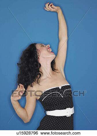 Excited Young Woman View Large Photo Image Stock Photograph - Excited Young Woman. Fotosearch
