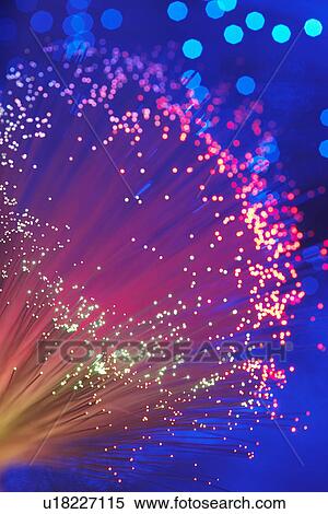 Stock Photography - Fiber Optic Light Wand close up. Fotosearch