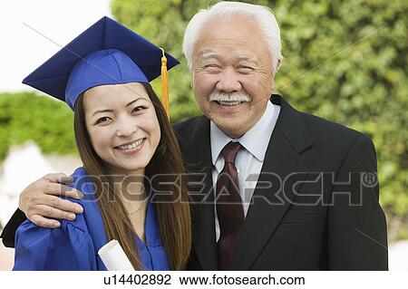 Graduate and Grandfather outside portrait View Large Photo Image Stock Image - Graduate and Grandfather outside portrait. Fotosearch