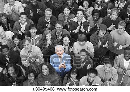 Group Applauding View Large Photo Image Stock Photo - Group Applauding. Fotosearch