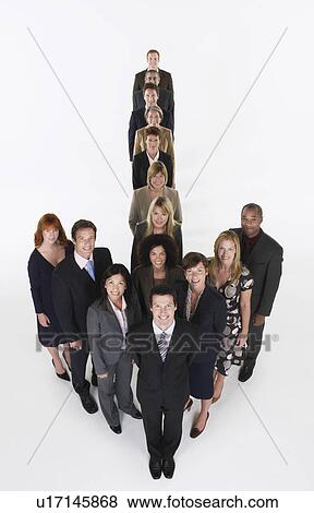 Group of Businesspeople in arrow formation View Large Photo Image Stock Photo - Group of Businesspeople in arrow formation. Fotosearch
