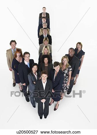 Group of Businesspeople in arrow formation View Large Photo Image Stock Photo - Group of Businesspeople in arrow formation. Fotosearch