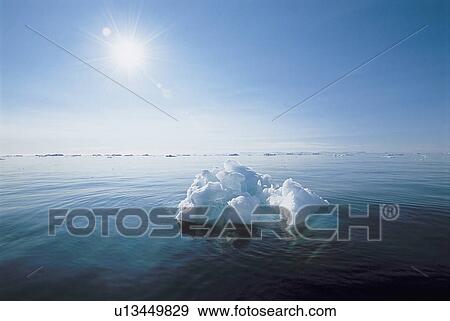 Ice floating in ocean View Large Photo Image Stock Photo - Ice floating in ocean. Fotosearch