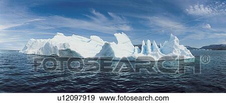 Stock Photo - Iceberg and water. Fotosearch