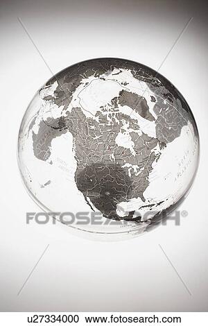Stock Image - Inflatable Globe showing North America. Fotosearch