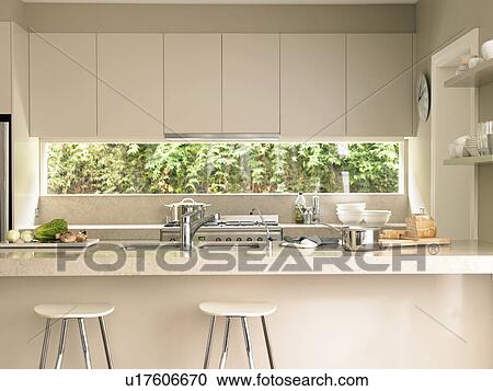 Kitchen interior View Large Photo Image Stock Image - Kitchen interior. Fotosearch