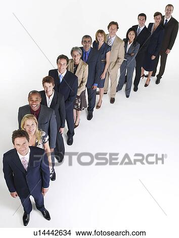 Line of Businesspeople View Large Photo Image Picture - Line of Businesspeople. Fotosearch
