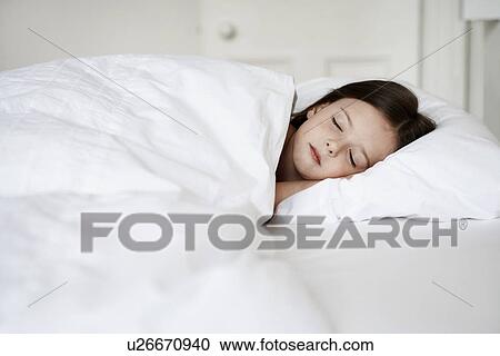 Little Girl Sleeping in bed View Large Photo Image Stock Image - Little Girl Sleeping in bed. Fotosearch