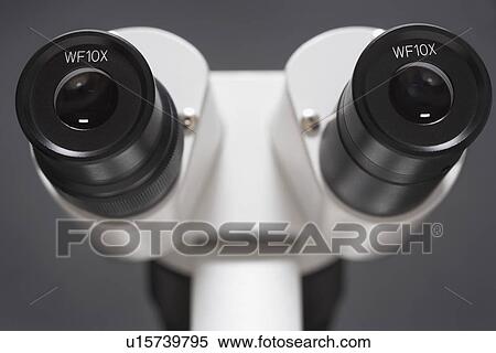 Stock Photography - Microscope close-up. Fotosearch
