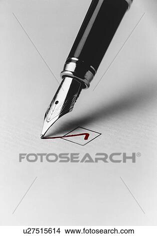 Pen Checking Box View Large Photo Image Picture - Pen Checking Box. Fotosearch