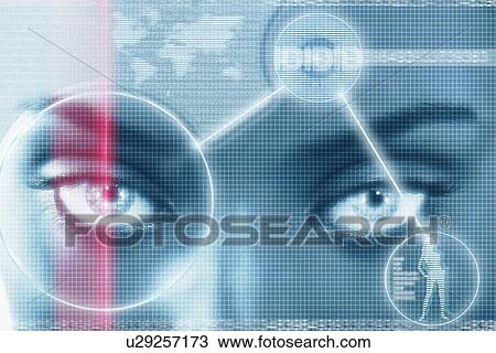 Portrait of woman with superimposed graphics close up View Large Photo Image Stock Image - Portrait of woman with superimposed graphics close up. Fotosearch