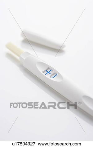Pregnancy test showing positive View Large Photo Image Stock Photo - Pregnancy test showing positive. Fotosearch