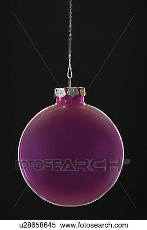 Purple Christmas bauble close-up View Large Photo Image Stock Photography - Purple Christmas bauble close-up. Fotosearch