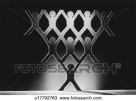 Pyramid of cut out paper figures (b&w) View Large Photo Image Stock Image - Pyramid of cut out paper figures (b&w). Fotosearch