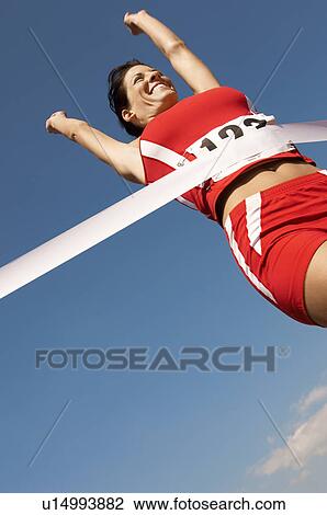 Runner winning race View Large Photo Image Stock Image - Runner winning race. Fotosearch