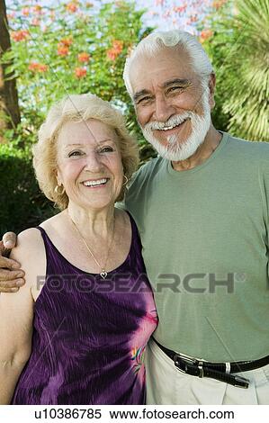 Senior Couple outdoors portrait. View Large Photo Image Stock Photography - Senior Couple outdoors portrait.. Fotosearch