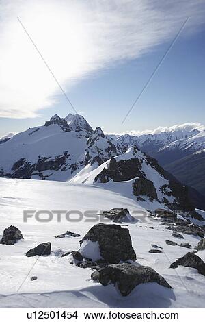 Snow on mountain peak View Large Photo Image Picture - Snow on mountain peak. Fotosearch