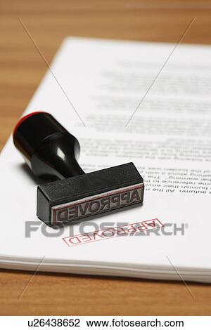 Stock Image - Stamp of Approval. Fotosearch