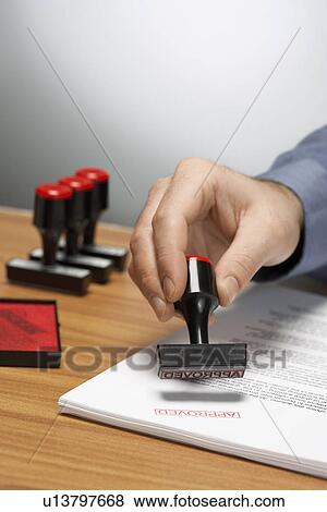 Stock Photo - Stamp of Approval. Fotosearch