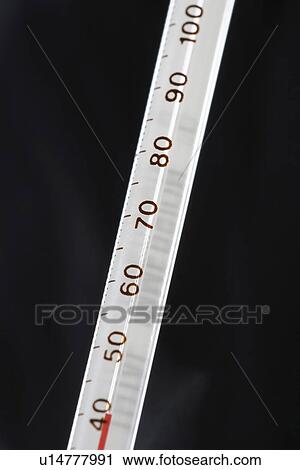 Stock Image - Thermometer close-up. Fotosearch