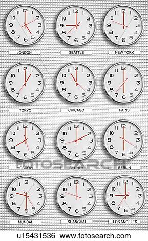 Time Zone Clocks View Large Photo Image Stock Photograph - Time Zone Clocks. Fotosearch