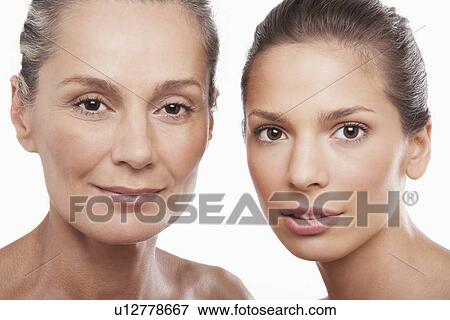 Two Beautiful Women different ages View Large Photo Image Stock Photo - Two Beautiful Women different ages. Fotosearch