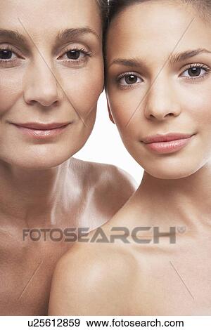 Stock Photo - Two Beautiful Women different ages. Fotosearch