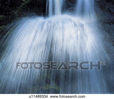 Picture - Waterfall low angle view. Fotosearch
