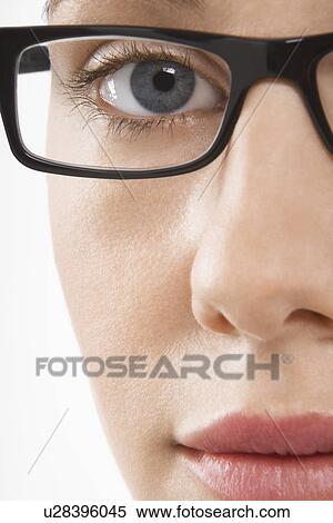 Woman Wearing glasses View Large Photo Image Stock Photography - Woman Wearing glasses. Fotosearch