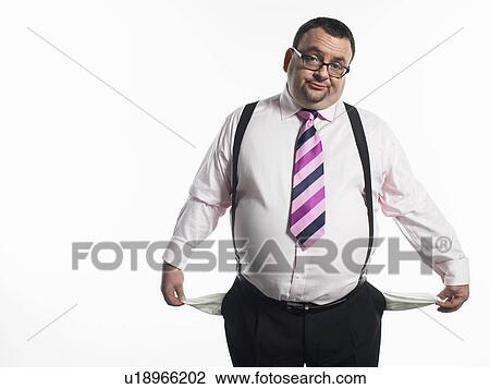 Stock Image - Broke Businessman. Fotosearch