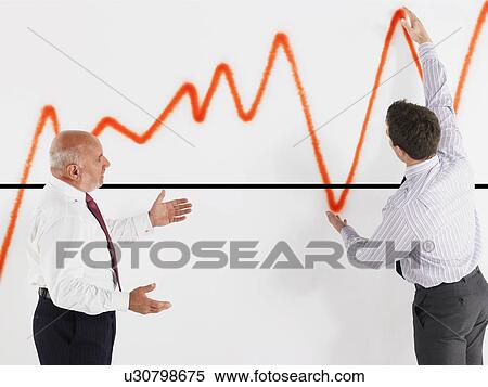 Businessmen looking at graph View Large Photo Image Stock Photography - Businessmen looking at graph. Fotosearch