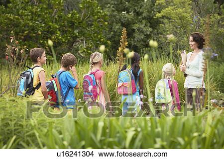 Children on Nature Field Trip View Large Photo Image Picture - Children on Nature Field Trip. Fotosearch